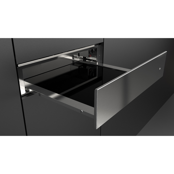 Fulgor Milano 24-Inch Matteo Built-In Warming Drawer, 400 Series, Stainless Steel, Push-to-Open, No Handle, Matches 400/700 Series 24-Inch Oven