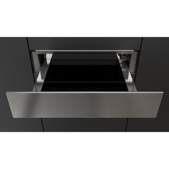 Fulgor Milano 24-Inch Matteo Built-In Warming Drawer, 400 Series, Stainless Steel, Push-to-Open, No Handle, Matches 400/700 Series 24-Inch Oven
