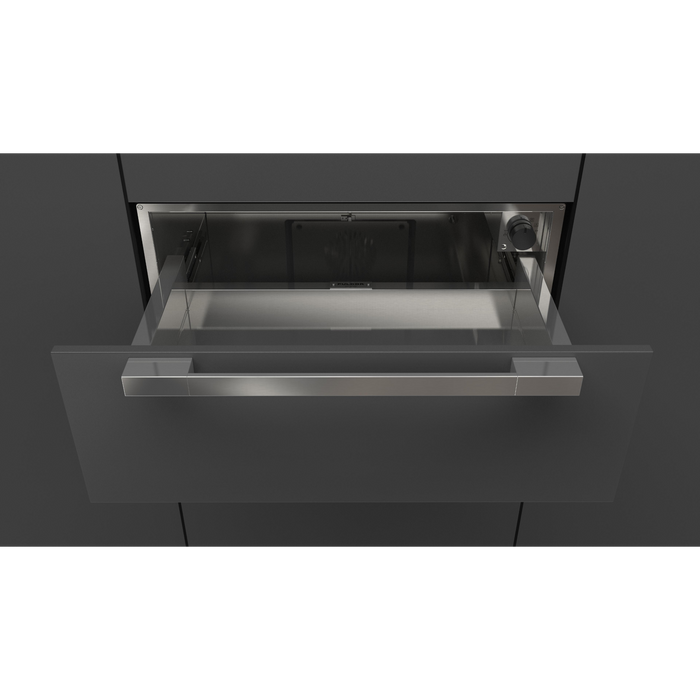 Fulgor Milano 30-Inch Pro Built-In Warming Drawer, Integrated Design, Soft-Close, For Use with Overlay Panel (Handle Not Included)