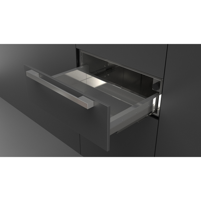Fulgor Milano 30-Inch Pro Built-In Warming Drawer, Integrated Design, Soft-Close, For Use with Overlay Panel (Handle Not Included)