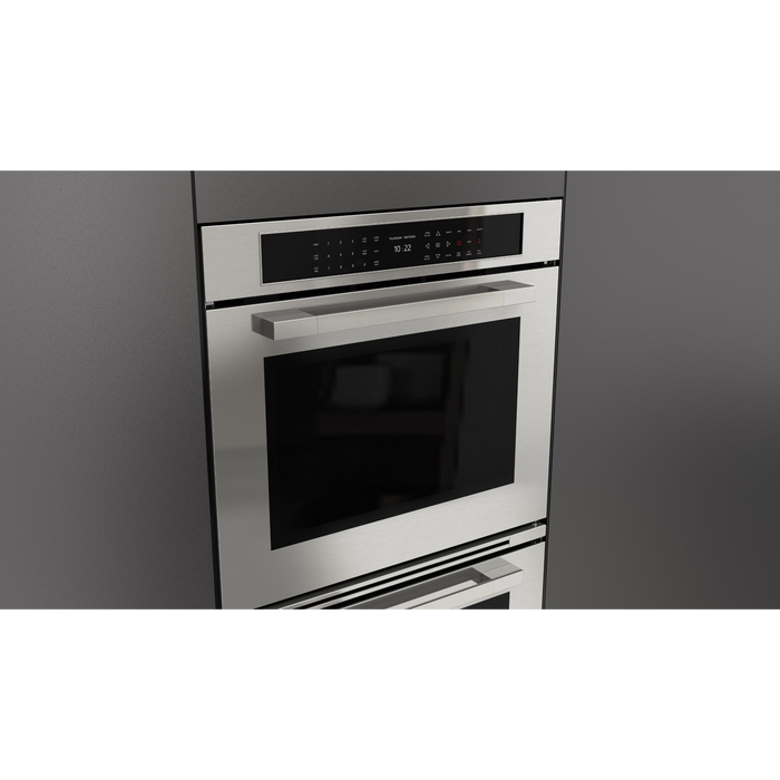 Fulgor Milano 30-Inch Matteo Built-In Electric Double Oven, 700 Series, Self-Clean, Dual Convection, Multi-Pass Broiler, Air Fry Function, Soft-Closing Door, 2 Standard Racks, 1 Telescopic Rack, Stainless Steel Finish