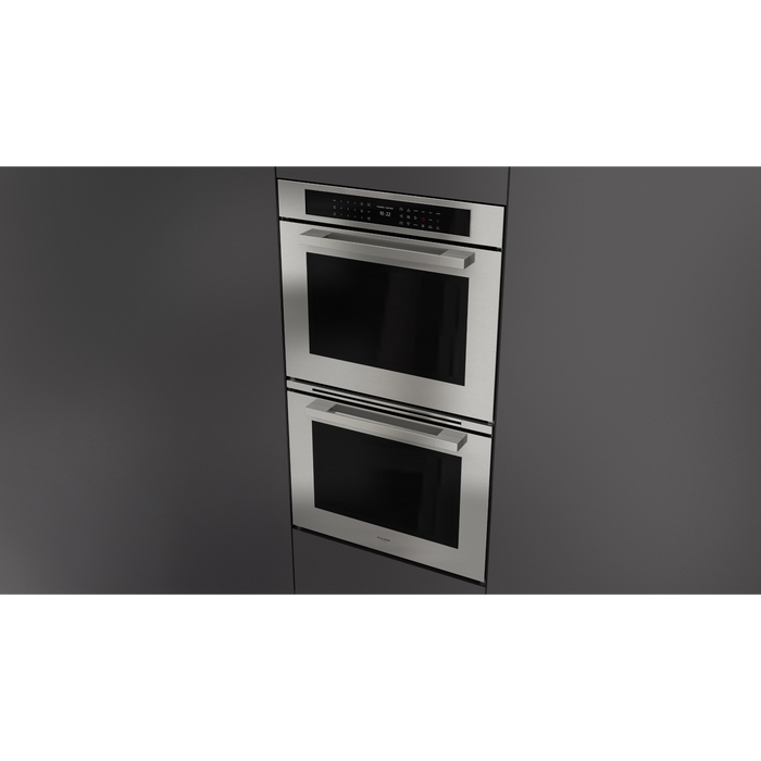 Fulgor Milano 30-Inch Matteo Built-In Electric Double Oven, 700 Series, Self-Clean, Dual Convection, Multi-Pass Broiler, Air Fry Function, Soft-Closing Door, 2 Standard Racks, 1 Telescopic Rack, Stainless Steel Finish