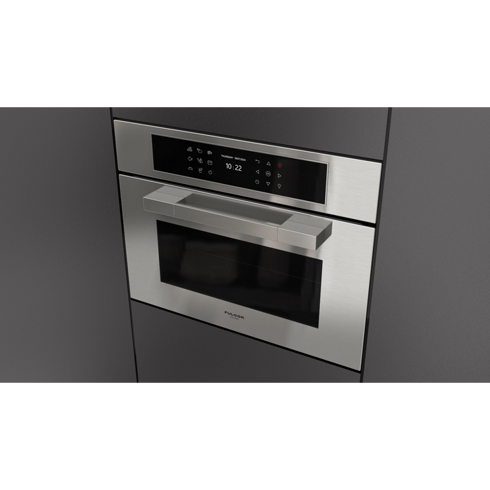 Fulgor Milano 24-Inch Matteo Built-In Steam Oven, 700 Series, Combination Steam Convection, Air Fry Function, Stainless Steel Finish
