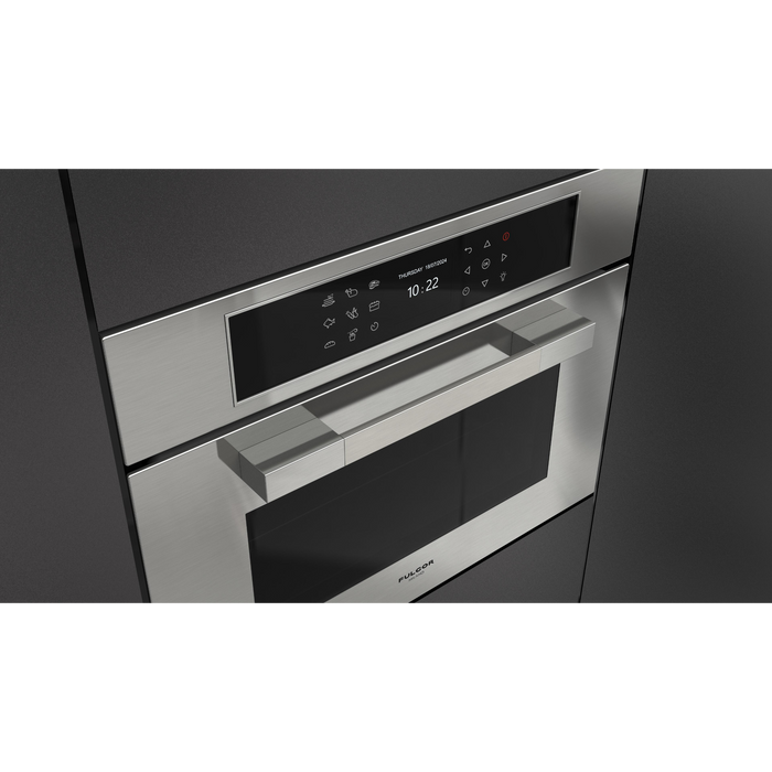 Fulgor Milano 24-Inch Matteo Built-In Steam Oven, 700 Series, Combination Steam Convection, Air Fry Function, Stainless Steel Finish