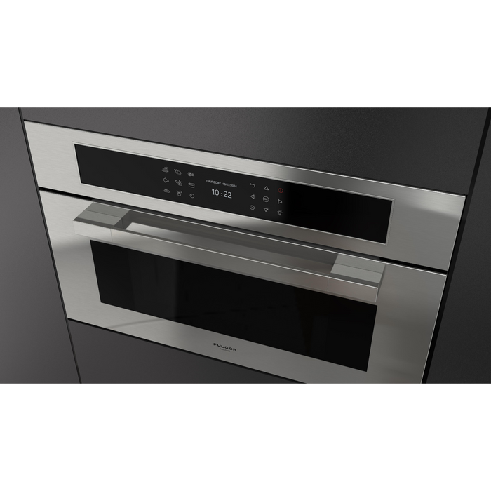 Fulgor Milano 30-Inch Matteo Built-In Steam Oven, 700 Series, Combination Steam Convection, Air Fry Function, Stainless Steel Finish