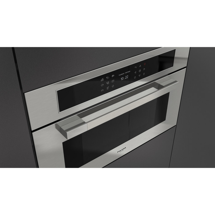 Fulgor Milano 30-Inch Matteo Built-In Steam Oven, 700 Series, Combination Steam Convection, Air Fry Function, Stainless Steel Finish