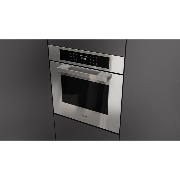 Fulgor Milano 24-Inch Matteo Built-In Electric Single Oven, 700 Series, Easy Clean, Dual Convection, Multi-Pass Broiler, Air Fry Function, 2 Standard Racks, Stainless Steel Finish
