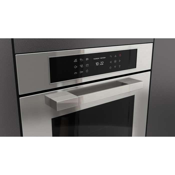 Fulgor Milano 24-Inch Matteo Built-In Electric Single Oven, 700 Series, Easy Clean, Dual Convection, Multi-Pass Broiler, Air Fry Function, 2 Standard Racks, Stainless Steel Finish