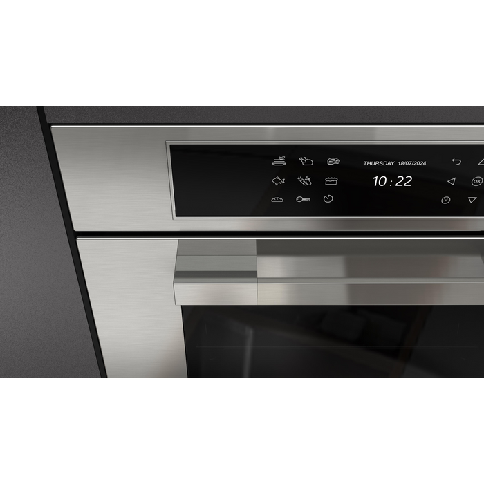Fulgor Milano 24-Inch Matteo Built-In Electric Single Oven, 700 Series, Easy Clean, Dual Convection, Multi-Pass Broiler, Air Fry Function, 2 Standard Racks, Stainless Steel Finish