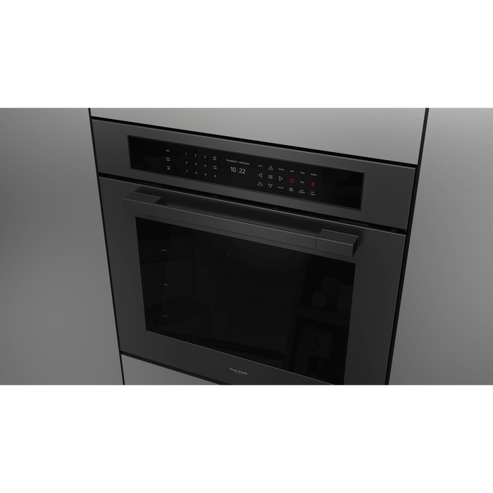 Fulgor Milano 30-Inch Matteo Built-In Electric Single Oven, 700 Series, Self-Clean, Dual Convection, Multi-Pass Broiler, Air Fry Function, Soft-Closing Door, 2 Standard Racks, 1 Telescopic Rack, Matte Black Finish