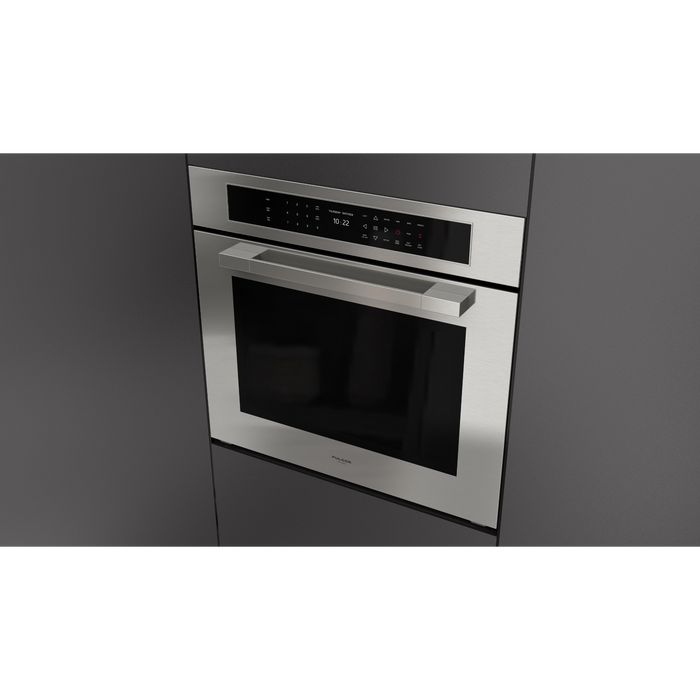 Fulgor Milano 30-Inch Matteo Built-In Electric Single Oven, 700 Series, Self-Clean, Dual Convection, Multi-Pass Broiler, Air Fry Function, Soft-Closing Door, 2 Standard Racks, 1 Telescopic Rack, Stainless Steel Finish