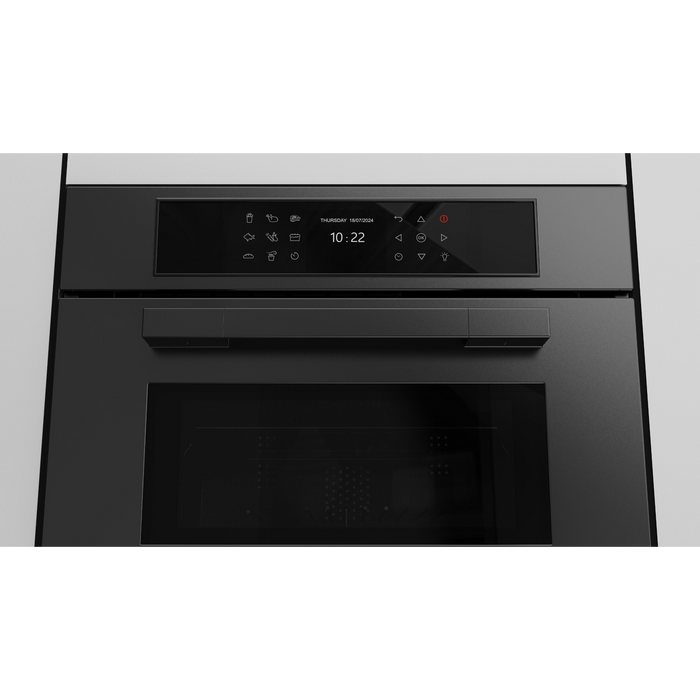 Fulgor Milano 24-Inch Matteo Built-In Speed Oven, 700 Series, Combination Microwave Convection, Air Fry Function, Matte Black Finish