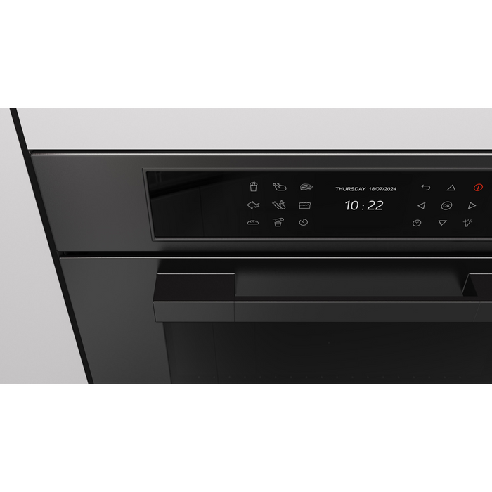 Fulgor Milano 24-Inch Matteo Built-In Speed Oven, 700 Series, Combination Microwave Convection, Air Fry Function, Matte Black Finish