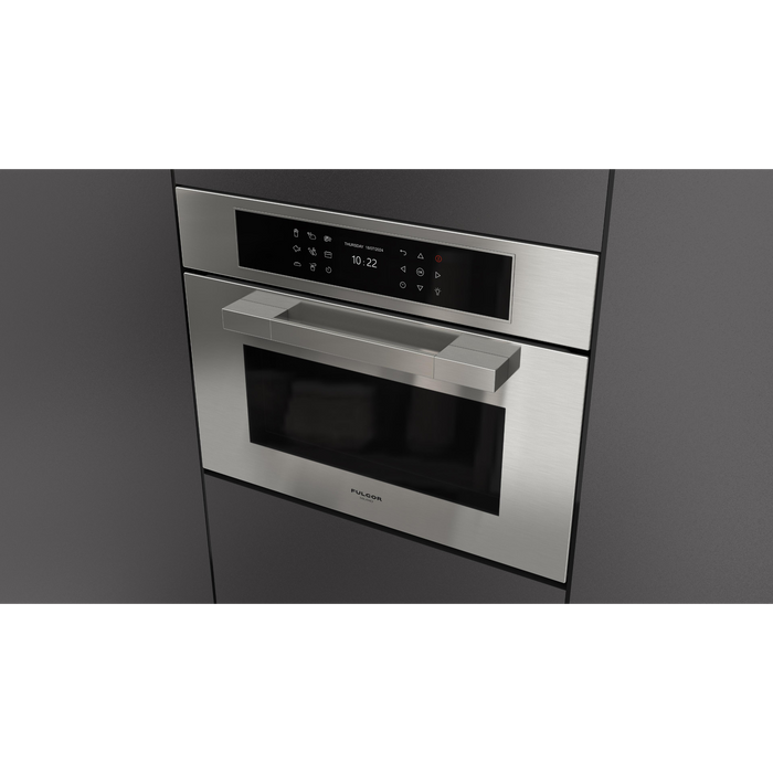 Fulgor Milano 24-Inch Matteo Built-In Speed Oven, 700 Series, Combination Microwave Convection, Air Fry Function, Stainless Steel Finish