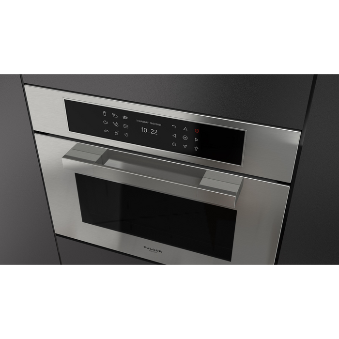 Fulgor Milano 24-Inch Matteo Built-In Speed Oven, 700 Series, Combination Microwave Convection, Air Fry Function, Stainless Steel Finish
