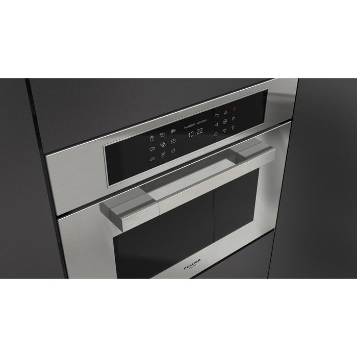 Fulgor Milano 24-Inch Matteo Built-In Speed Oven, 700 Series, Combination Microwave Convection, Air Fry Function, Stainless Steel Finish