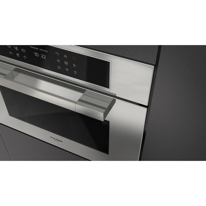 Fulgor Milano 24-Inch Matteo Built-In Speed Oven, 700 Series, Combination Microwave Convection, Air Fry Function, Stainless Steel Finish