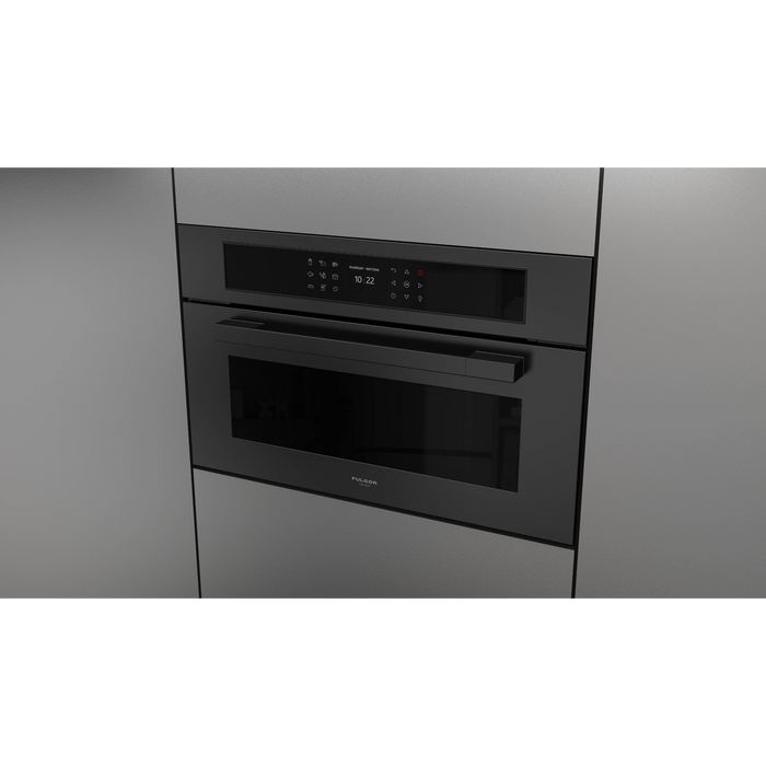Fulgor Milano 30-Inch Matteo Built-In Speed Oven, 700 Series, Combination Microwave Convection, Air Fry Function, Matte Black Finish