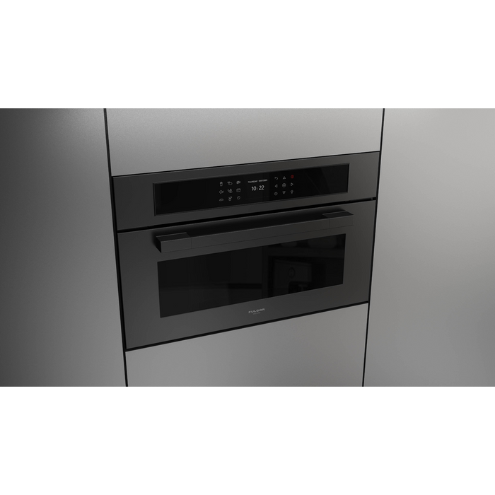 Fulgor Milano 30-Inch Matteo Built-In Speed Oven, 700 Series, Combination Microwave Convection, Air Fry Function, Matte Black Finish