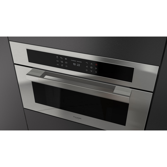 Fulgor Milano 30-Inch Matteo Built-In Speed Oven, 700 Series, Combination Microwave Convection, Air Fry Function, Stainless Steel Finish