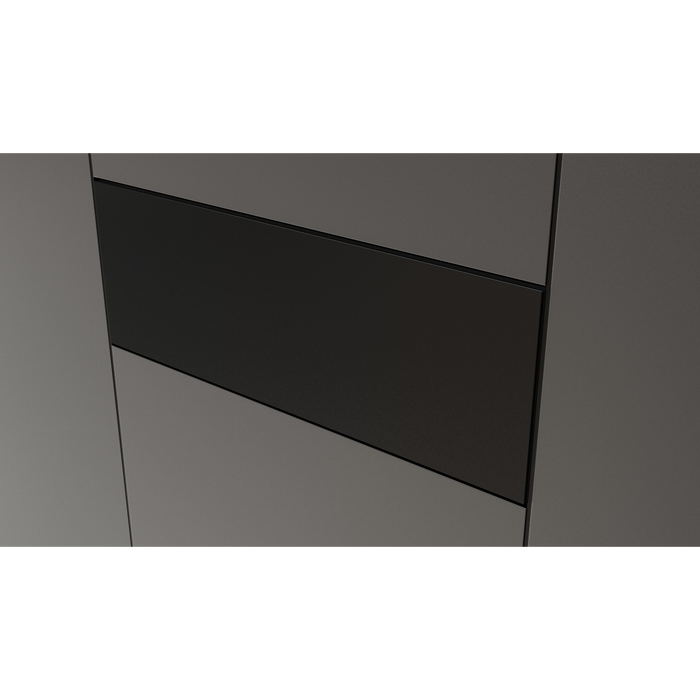 Fulgor Milano 30-Inch Matteo Built-In Warming Drawer, 700 Series, Matte Black, Push-to-Open, No Handle