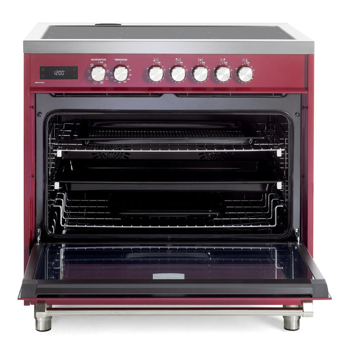 Verona Ultima 36-Inch 5.0 Cu. Ft. Colored Freestanding Induction Range with Five Cooking Zones, Dual Convection, and Air Fry