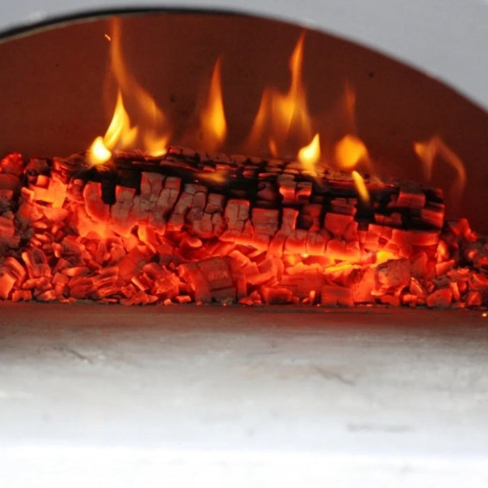 Chicago Brick Oven CBO-750 Mobile Stand Wood Fired Pizza Oven – Silver Finish