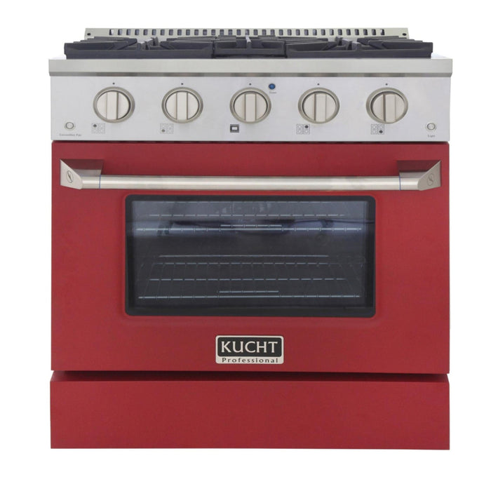 Kucht Professional KNG301 Series 30-Inch 4.2 Cu. Ft. Colored Pro-Style Propane Gas Ranges