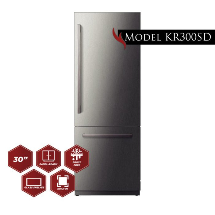Kucht KR300SD Panel Ready Single Door Refrigerator in Stainless Steel
