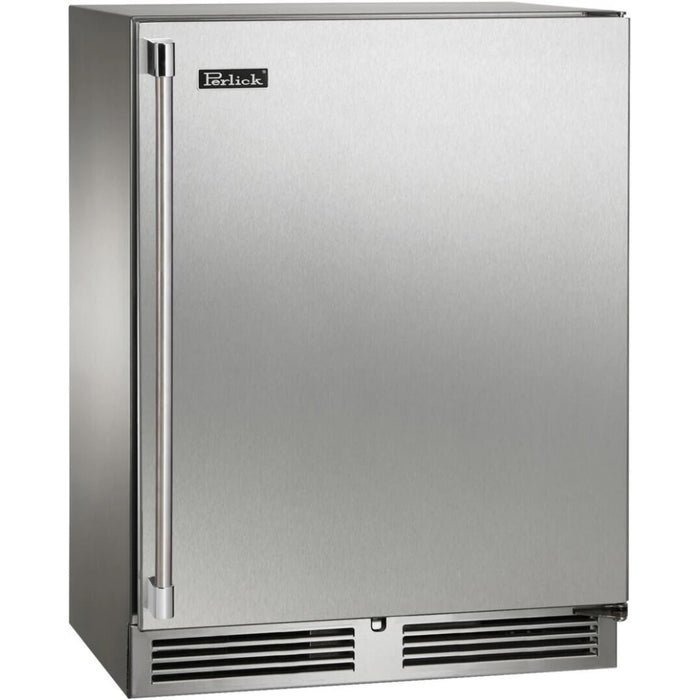 Perlick Signature Series 18" Shallow Depth Indoor Wine Reserve, Stainless Steel Solid Door
