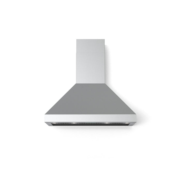 Verona 48-Inch Designer Series Chimney Wall Mount Range Hood with 1200 CFM, 4 Speed Fan and LED Lighting