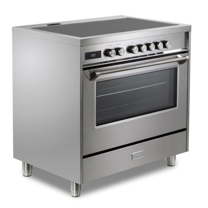 Verona Ultima 36-Inch 5.0 Cu. Ft. Colored Freestanding Induction Range with Five Cooking Zones, Dual Convection, and Air Fry