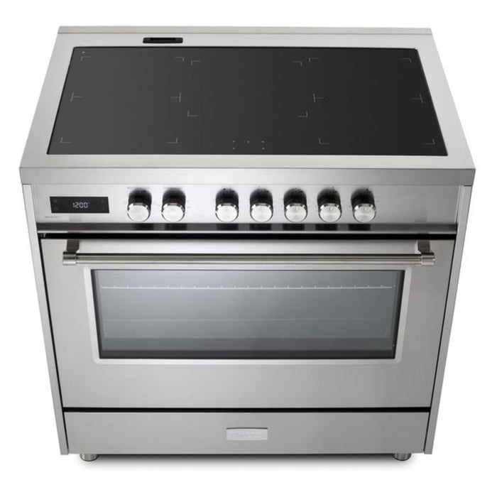 Verona Ultima 36-Inch 5.0 Cu. Ft. Colored Freestanding Induction Range with Five Cooking Zones, Dual Convection, and Air Fry