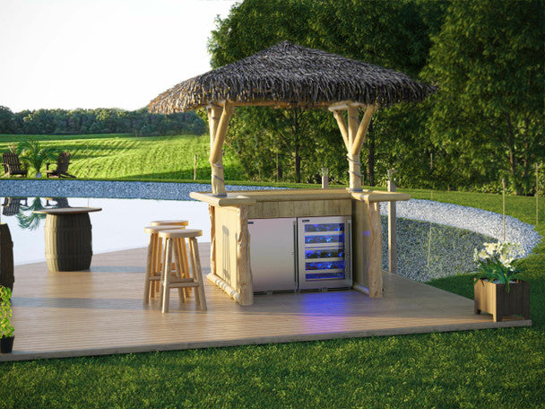 Perlick Signature Series 18" Outdoor Marine-Grade Wine Reserve, Panel-Ready Glass Door