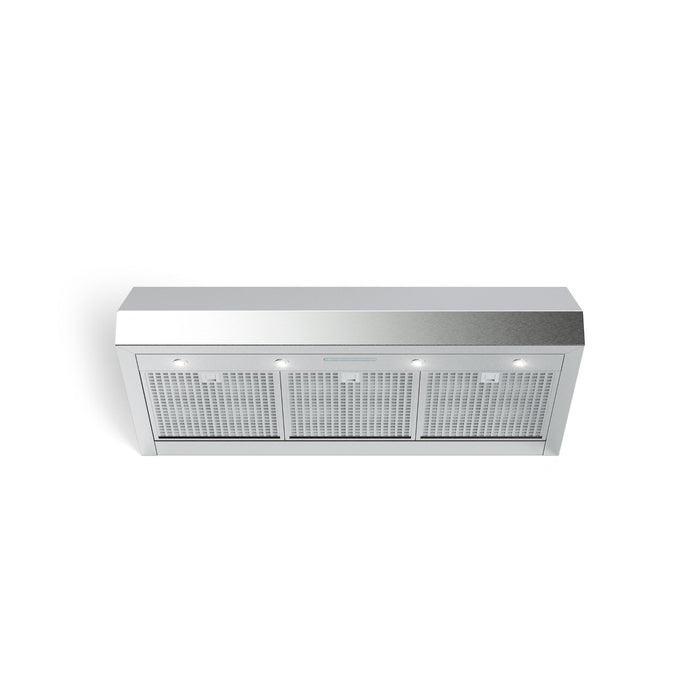 Verona 36-Inch Designer Series Low Profile Wall Mount Range Hood with 600 CFM, 4 Speed Fan and LED Lighting