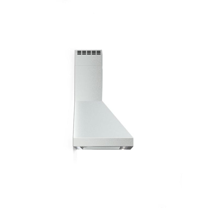 Verona 48-Inch Designer Series Chimney Wall Mount Range Hood with 1200 CFM, 4 Speed Fan and LED Lighting