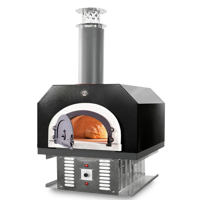 Chicago Brick Oven CBO-750 Hybrid Countertop Commercial Propane and Wood Fired Pizza Oven – Solar Black Finish