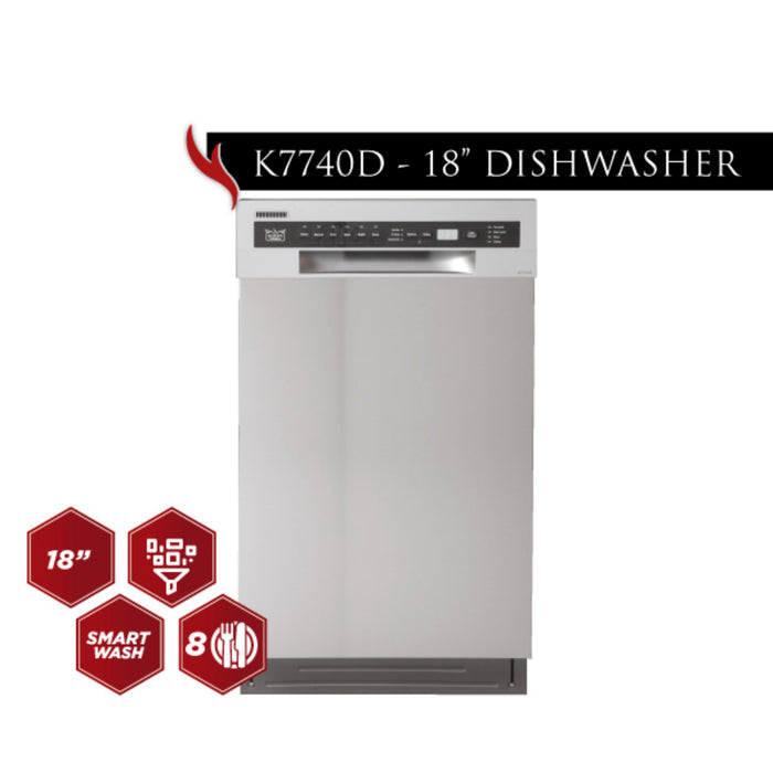 Kucht K7740D Dishwasher in Stainless Steel