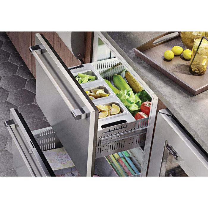 Perlick Signature Series 5.2 cu.ft Indoor Refrigerator, Stainless Steel Solid Door, Left Hinge