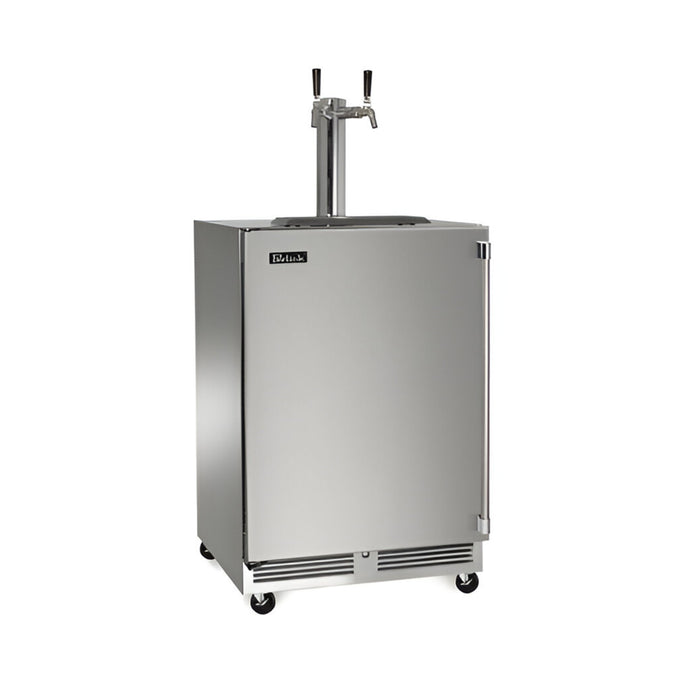 Perlick 24" Mobile Tap Dual-Faucet Beer & Wine Dispenser with Casters