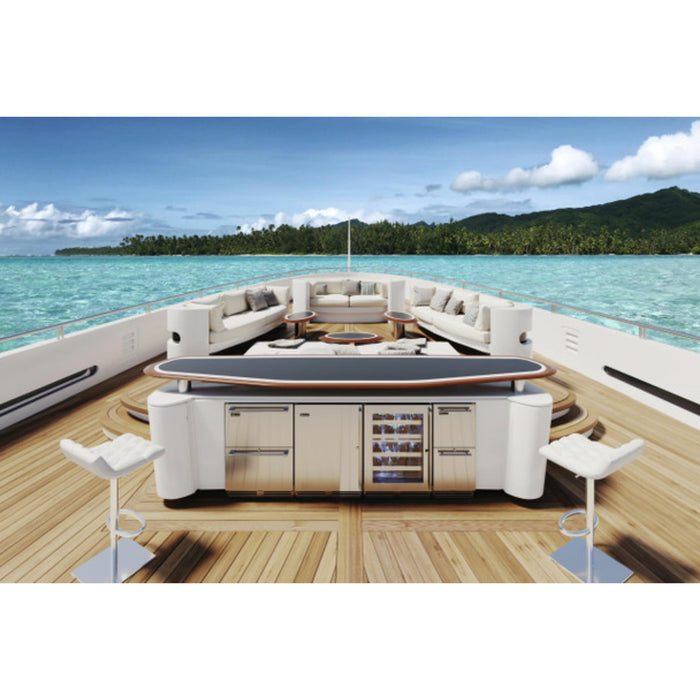 Perlick Signature Series 5.2 cu.ft Marine Grade Dual-Zone Wine Reserve w/ Fully Integrated Panel-Ready Solid Door, Hinge Right, w/ Lock