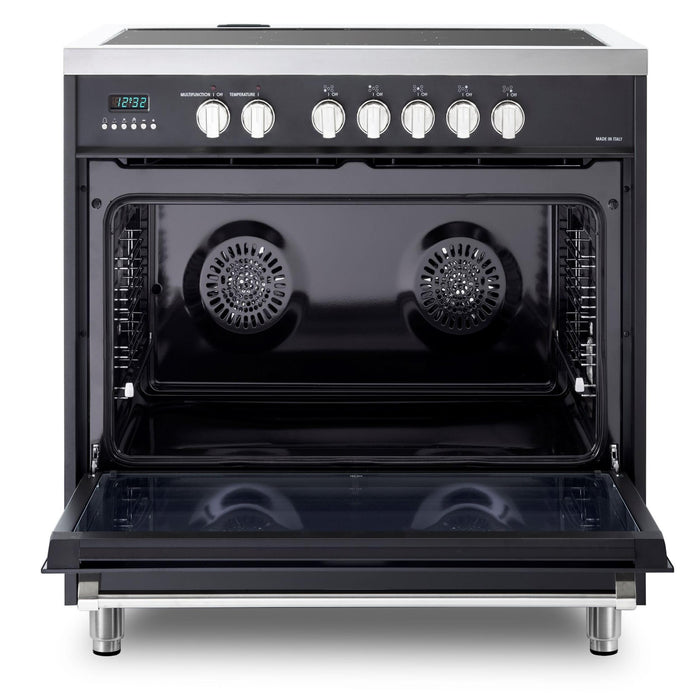 Verona 36-Inch 5.0 Cu. Ft. Colored Designer Series Five-Burner Induction Range with True European Convection Oven