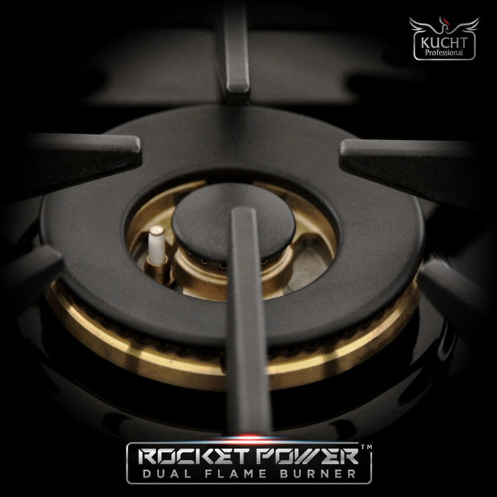 Kucht 481 LP 48" Pro Class Gas Range in Black Customized Rose