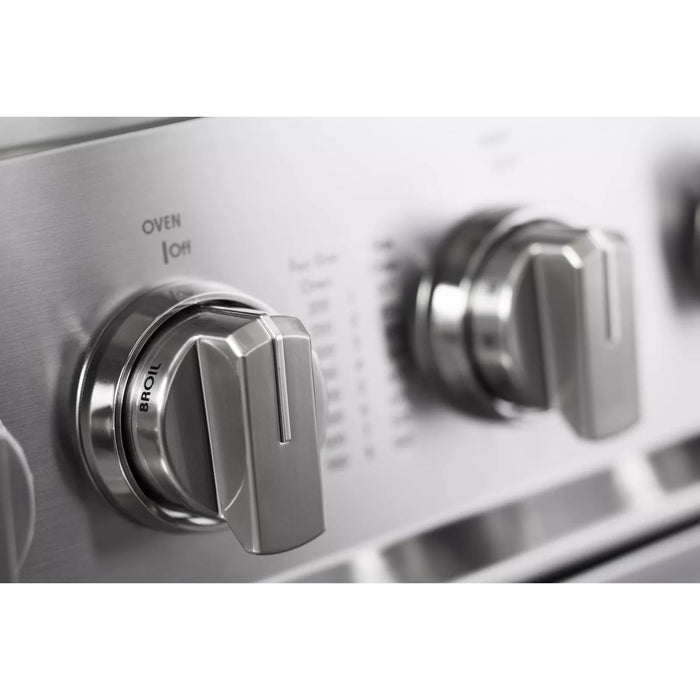 Verona Prestige 36-Inch Freestanding White Gas Range With 5 Sealed Burners, 4.0 Cu. Ft. Convection Oven Professional Performance and Elegant Design