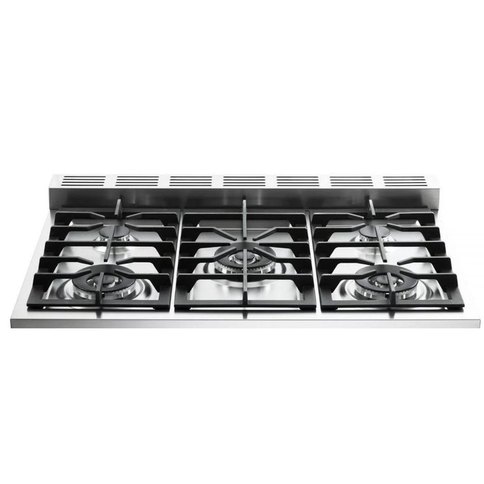 Verona Prestige 36-Inch Freestanding White Gas Range With 5 Sealed Burners, 4.0 Cu. Ft. Convection Oven Professional Performance and Elegant Design