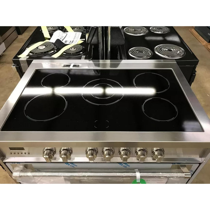 Verona 36-Inch 5.0 Cu. Ft. Colored Designer Series Freestanding Electric Range with Five Elements and True European Convection Oven