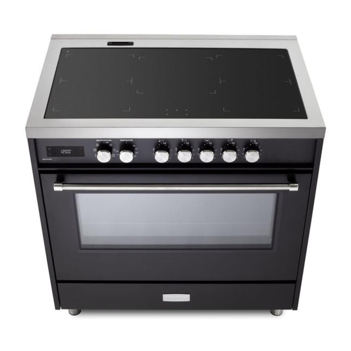 Verona Ultima 36-Inch 5.0 Cu. Ft. Colored Freestanding Induction Range with Five Cooking Zones, Dual Convection, and Air Fry