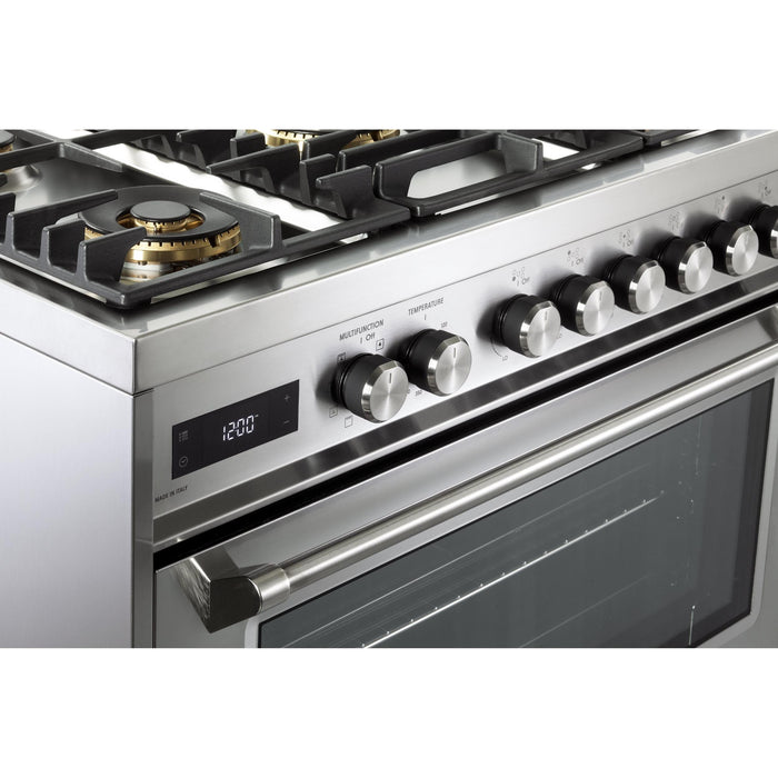 Verona Ultima 36-Inch 5.0 Cu. Ft. Colored Dual Fuel Freestanding Range with Five Brass Burners and Dual Convection Oven