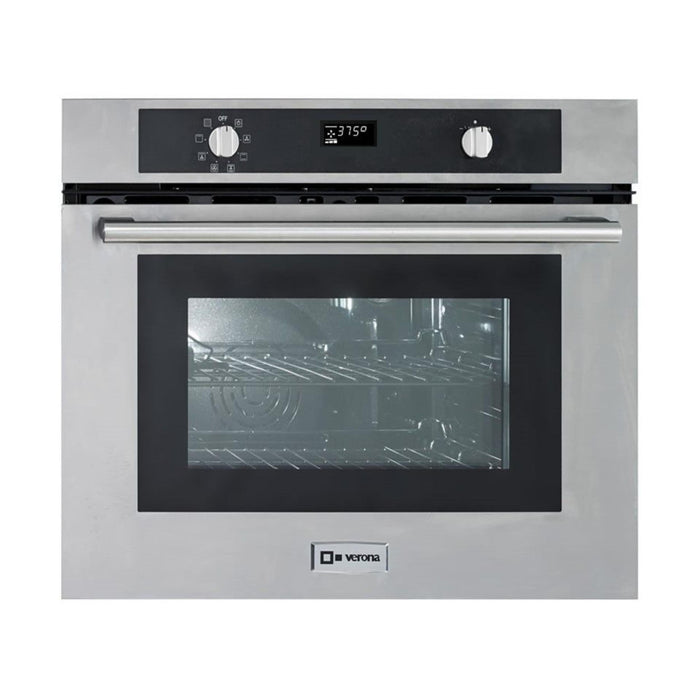 Verona 30-Inch x 24-Inch Self Cleaning Electric Wall Oven Stainless Steel with 2.8 Cu. Ft. European Convection Oven, Digital Controls and Large Capacity