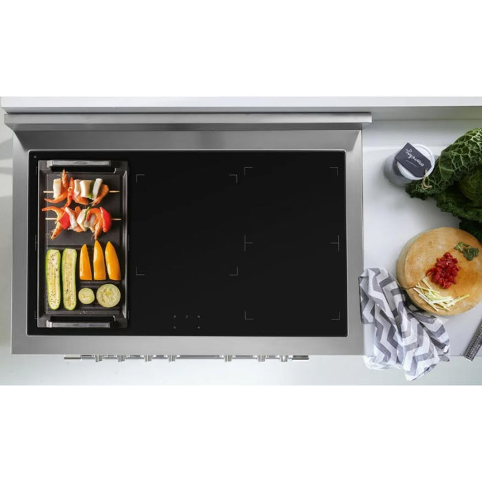 Verona Cast Iron Reversible Grill/Griddle for Induction Cooktops Heavy-Duty, Dual-Sided and Even Heat Distribution